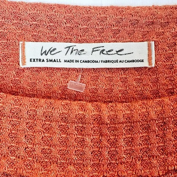 We the Free, Free People, North Shore Thermal Tunic Top, Coral, S - Picture 7 of 9